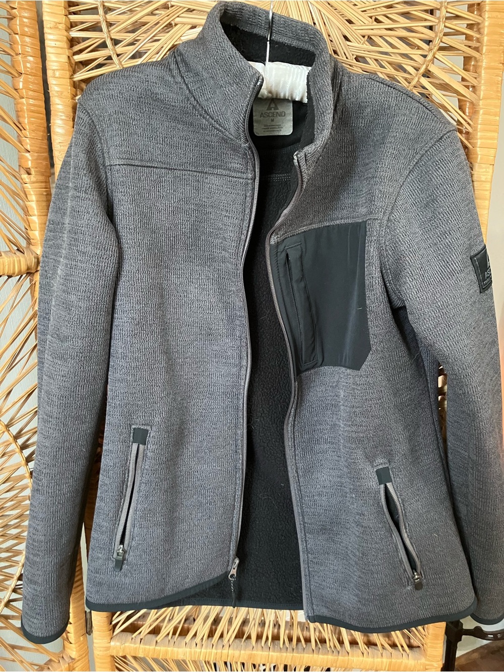Ascend Black Fleece-Lined Jacket